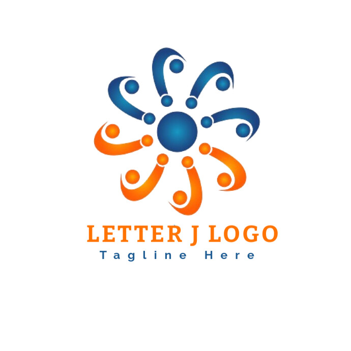 Professional Initial Letter J Rotate Logo Design Template Element ...
