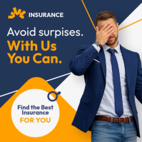 Professional Insurance Corporate Template – Business Insurance instagram post promotion Instagram-opslag