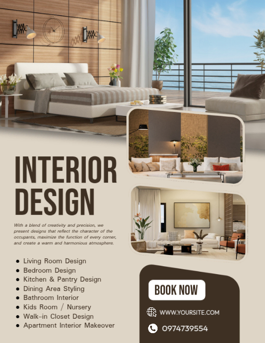 Professional Interior Services Flyer Template | PosterMyWall