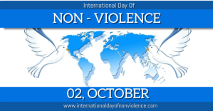 Bleu International Day of Non-Violence ภาพที่แชร์บน Facebook Template