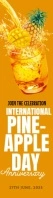Professional International Pineapple Day Wide Skyscraper template