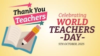 Professional International Teachers Day  Twitter Post Twitter-Beitrag template