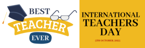 Professional International Teachers Day Twitter Banner Twitter-header template