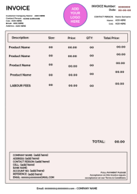 Blanc Invoice Template A4