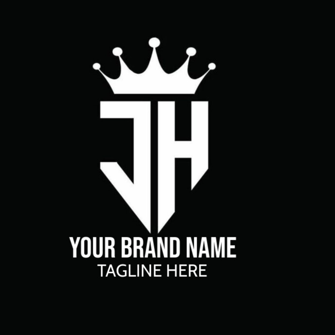 Professional Jh Letter Monogram Logo Design Logo Template | PosterMyWall