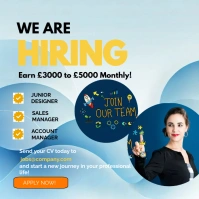 Professional Job Recruitment Square (1:1) template