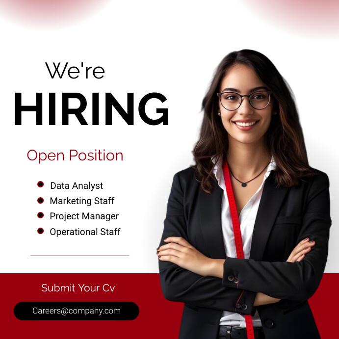 Professional Job Vacancy Advert Instagram Pos Template | PosterMyWall