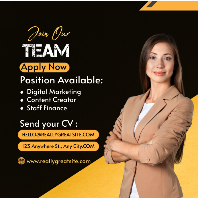 Professional Join Our Team Instagram Post template