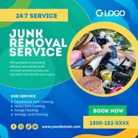 Professional Junk Removal Service Instagram Post template