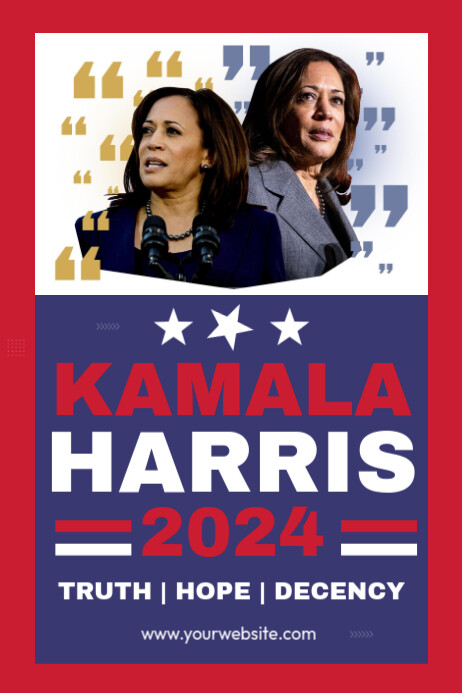 Copy of Professional Kamala Harris Poster | PosterMyWall