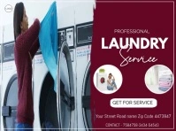 Professional Laundry Service Template Yard Sign