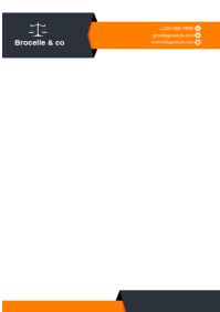 Professional Law Firm Letterhead Template A4