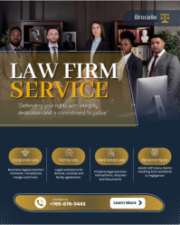 Professional Law Firm Services Flyer Instagram Portrait template