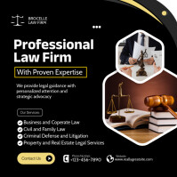 Professional Law Firm Social Media Ad Instagram Post template