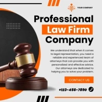 professional law firm template Instagram Post