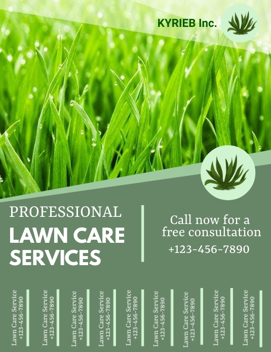 PROFESSIONAL LAWN CARE TEAR OFF FLYER Template PosterMyWall professional-lawn-care-tear-off-flyer-template-postermywall