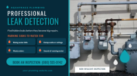 Blue Leak Detection Service Thumbnail sa YouTube Template