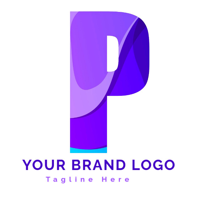 Designed P Professional Letter P Colorful Logo Template | PosterMyWall