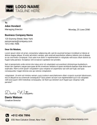 Professional Letterhead Design Template Flyer Volantino (US Letter)