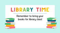 Professional Library Time Digital Display (16:9) template