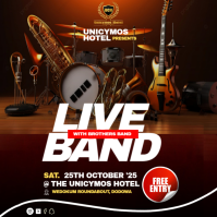 Professional Live Brand Promotional Flyer Instagram Post template