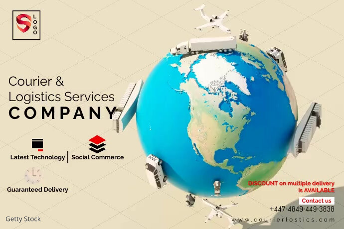 Professional Logistics Poster Templat | PosterMyWall