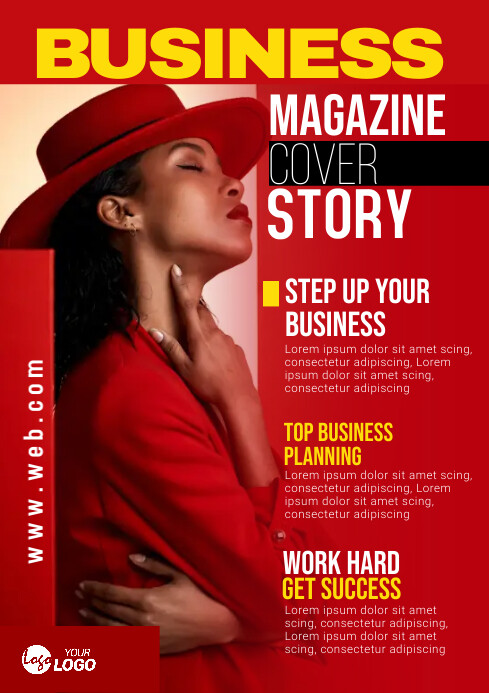 Professional Magazine Cover Design Template A | PosterMyWall