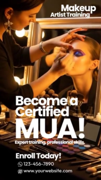 Professional Makeup Course Instagram Story template