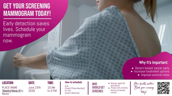 Szablon Professional Mammogram Mammography Breast Can | PosterMyWall
