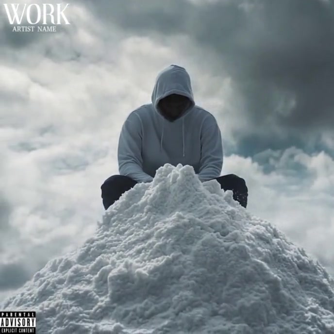 Professional Man Sitting On Cocaine. Drug Dealer. Man In Hoodie. Rap ...
