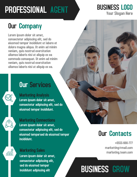 Classic Professional Business Flyer Design Template 001512