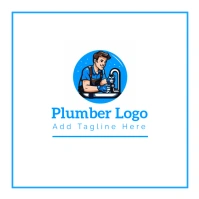 Professional Mascot Plumber Logo, Plumbing Logo, Leak Repair Logo, Pipe Replacement Logo, Pipe Maint template