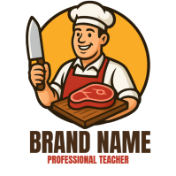 Blanco Professional Meat Butcher Logo Design Template Logo Logo