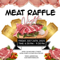 Meat Package Raffle Template Professional Meat Raffle Flyer Instagram Post Template | PosterMyWall