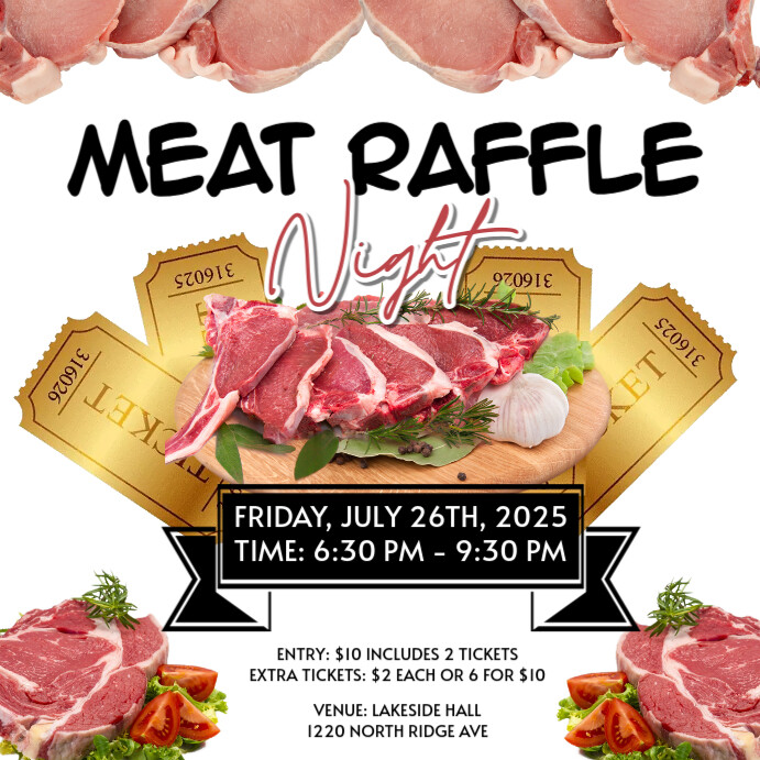 Copy of Professional Meat Raffle Instagram Post | PosterMyWall