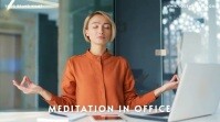 Professional Meditation In Business Presentation | Video Template | Zoom Background Video