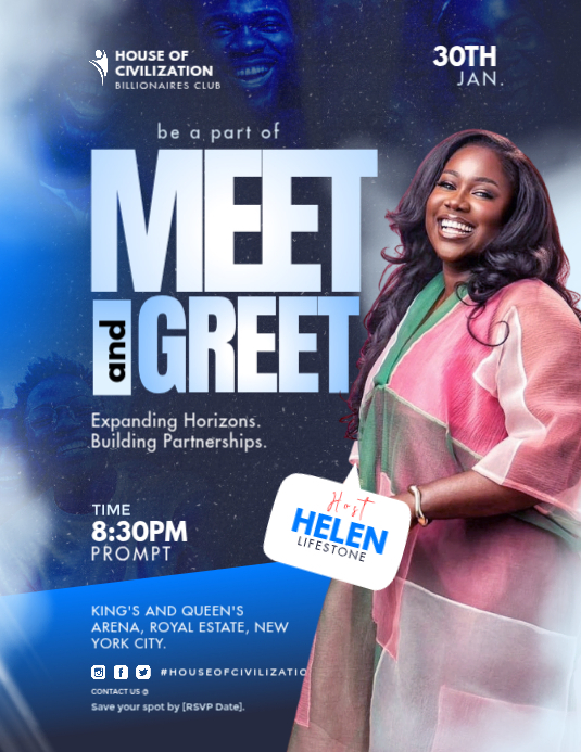 Professional Meet And Greet Flyer, Networking Event Invitation, Social ...