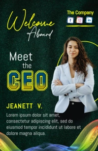 Professional Meet The Ceo Tabloid template