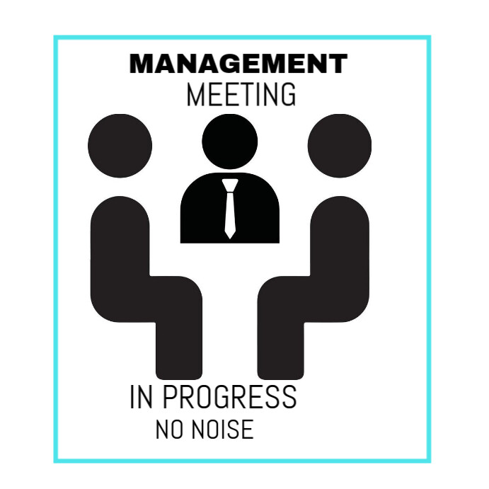 Professional Meeting In Progress No Noise Notice Editable And Free Download  Instagram Post template