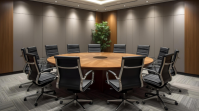 professional meeting room banner design picture YouTube Thumbnail template