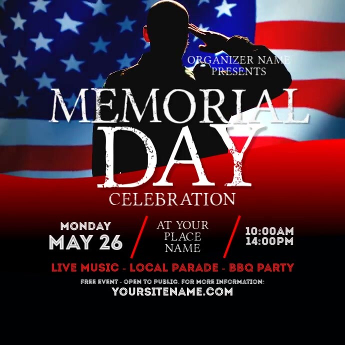 Copy of Professional Memorial Day Celebration Instagram Post | PosterMyWall
