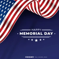Professional Memorial Day Square (1:1) template