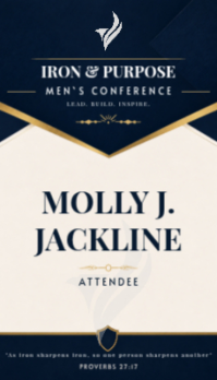 Professional Men's Conference Business Card Cartão de visita template