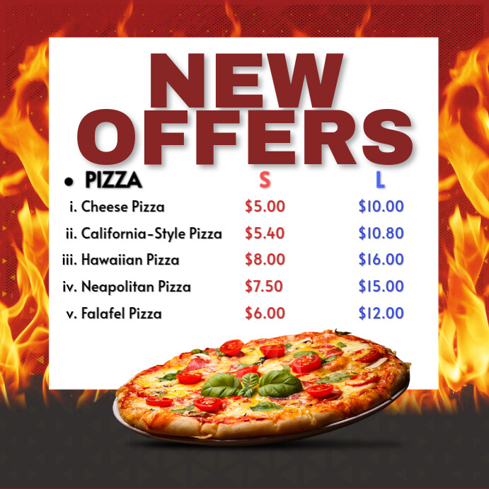 Menu Post Example Professional Menu Post Template | PosterMyWall