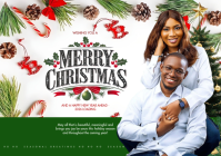 Professional Merry Christmas Greetings Cards Flyer A4 template