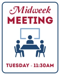 Professional Midweek Meeting Poster Template Office, Business, Team, Corporate Announcement Instagram Portrait