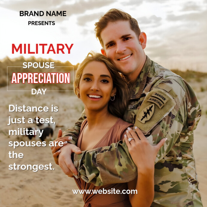 Professional Military Spouse Appreciation Day  Instagram Post template