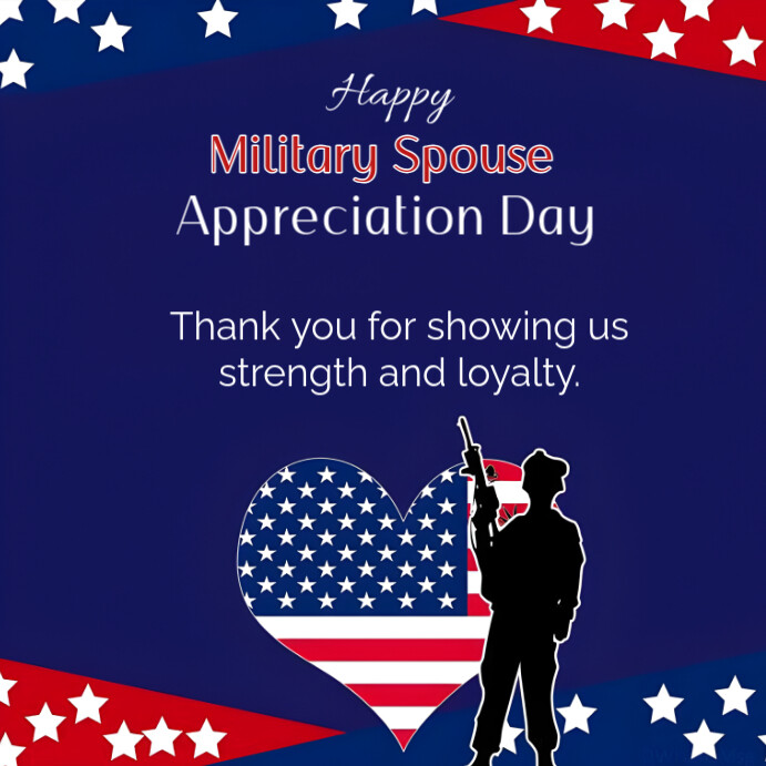 Professional Military Spouse Appreciation Day  Instagram Post template