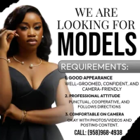 Professional Model Hiring Instagram Plasing template