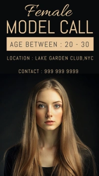 professional model wanted instagram story Instagram-Story template